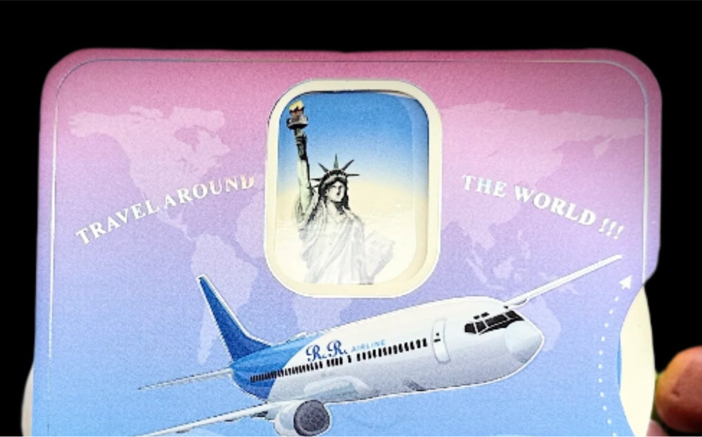 Travel-Themed Plane Rakhi for NRI Brothers β Rotating Country Design