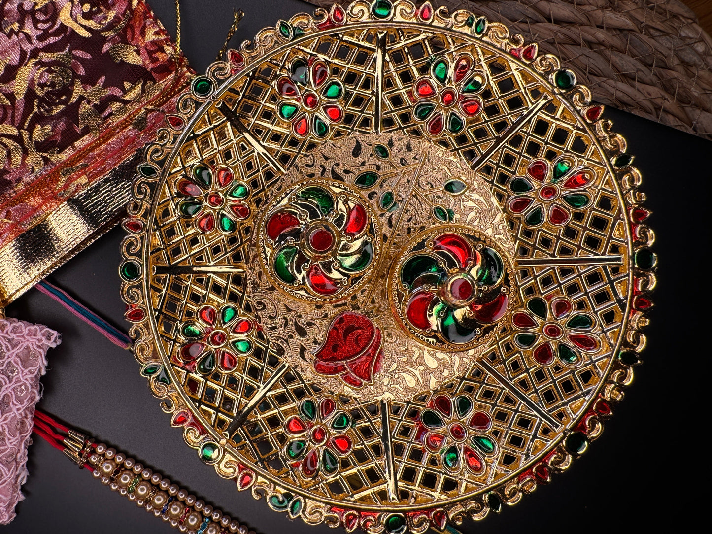 Rakhi Combo Set – Traditional Elegance with a Royal Touch