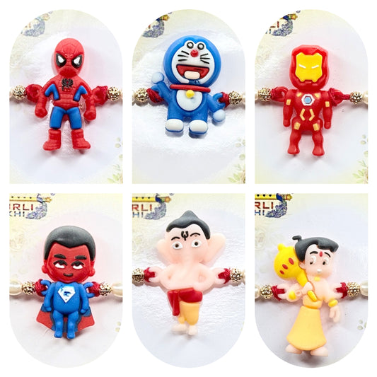 Superhero and Cartoon Kids Rakhi – Cute Superhero Rakhi for Boys